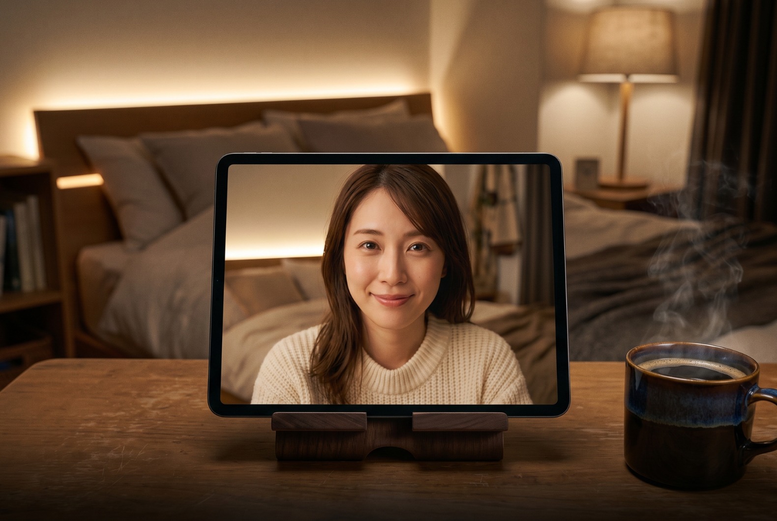 タブレットや大画面で楽しむライブチャット|接続方法と家族にバレない配置