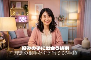 プロフィール検索で好みの子に出会うコツ！理想の相手を引き当てる5手順